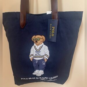 Polo Ralph Lauren Polo Bear Twill Tote Limited Edition NWT Unisex